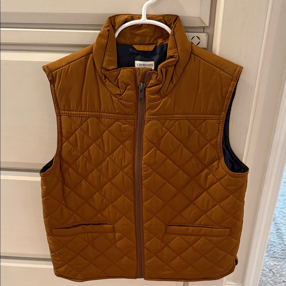 J Crew boy Brown Quilted Vest